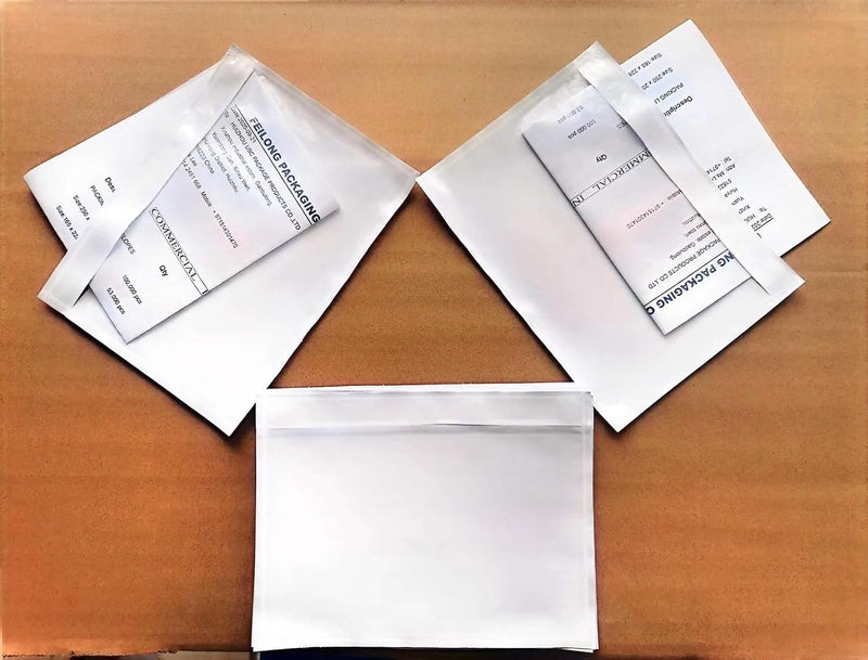 FEILONG PACKAGING 1000 Pcs 7.5”x 5.5” Packing List Envelope Pouches, Clear Packing Envelopes for Shipping and Mailing, Pouch Enclosed Bags with Packing Slips Invoice Label - Image 2